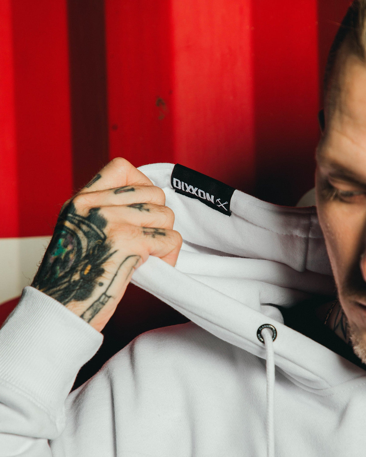 Tiger Pullover Hoodie - White - view 3
