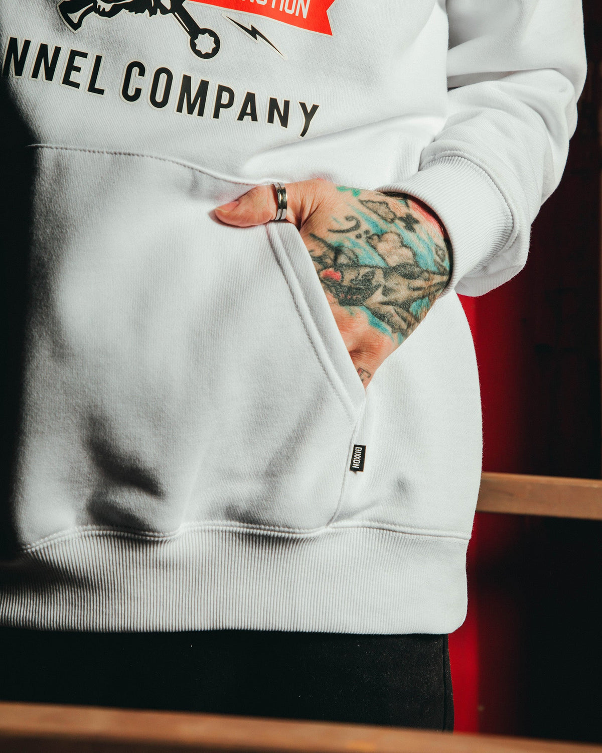 Tiger Pullover Hoodie - White - view 4