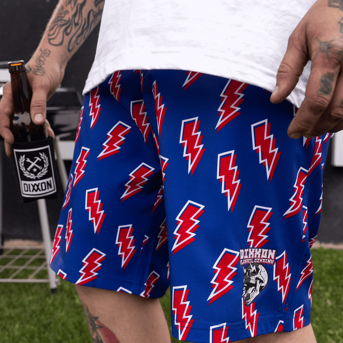 Voltage Boardshorts - Red, White, & Blue | Dixxon Flannel Co.