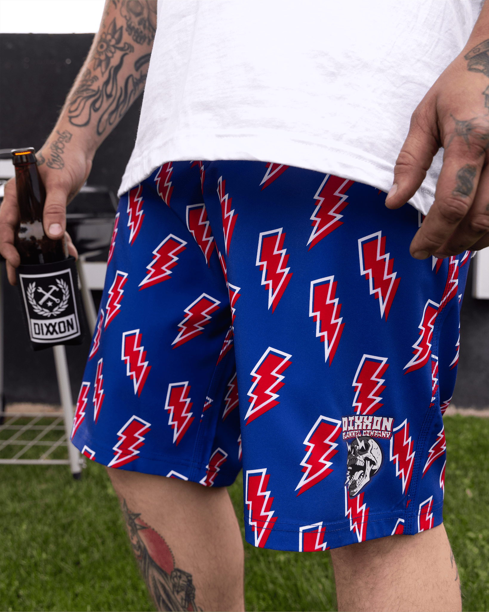 Voltage Boardshorts - Red, White, & Blue - Dixxon Flannel Co.