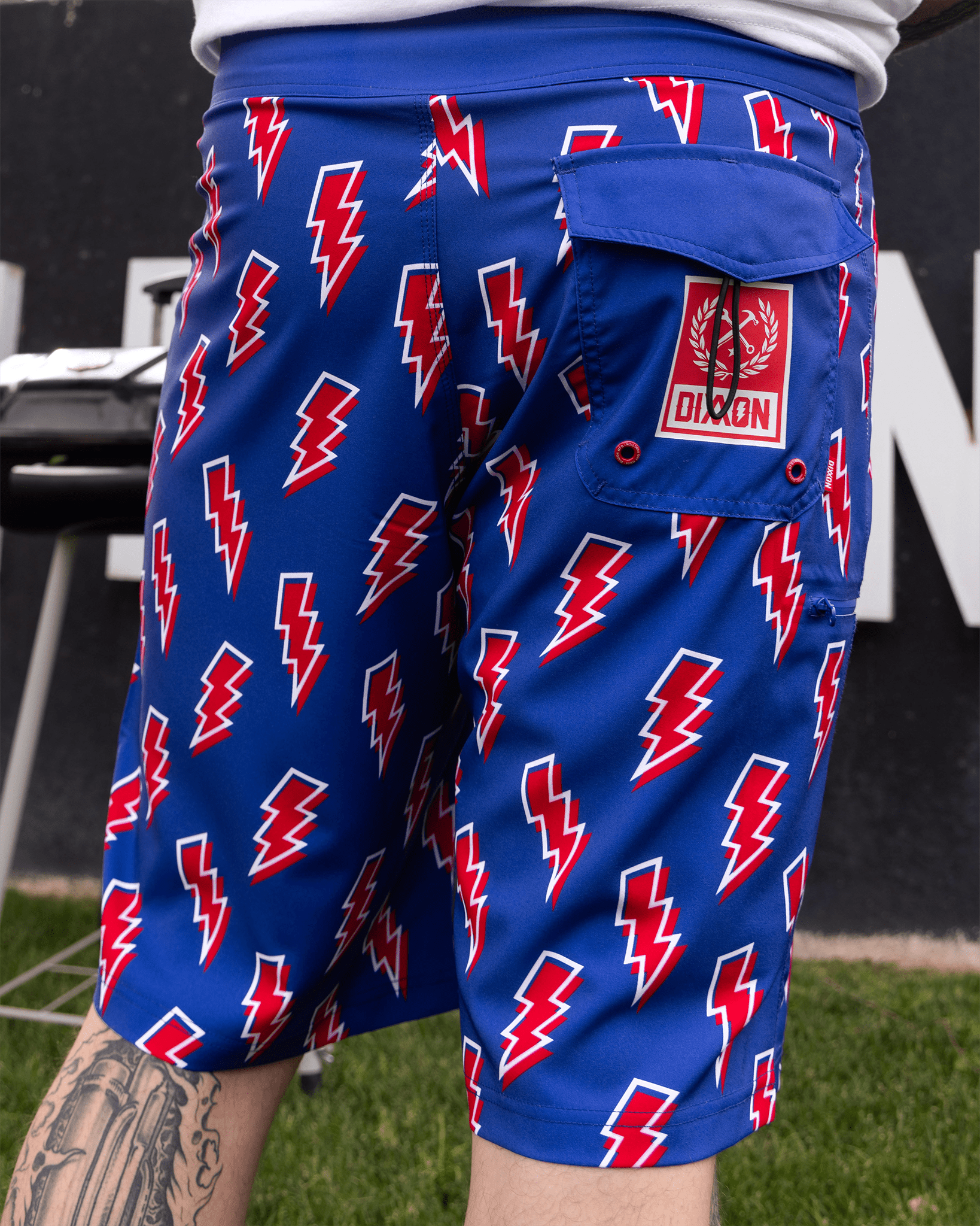 Voltage Boardshorts - Red, White, & Blue - Dixxon Flannel Co.