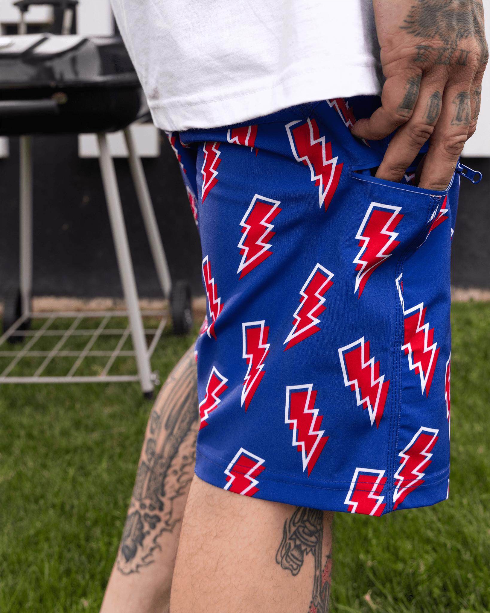 Voltage Boardshorts - Red, White, & Blue - Dixxon Flannel Co.
