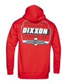 White & Black Grille Zip Up Hoodie - Red - Dixxon Flannel Co.