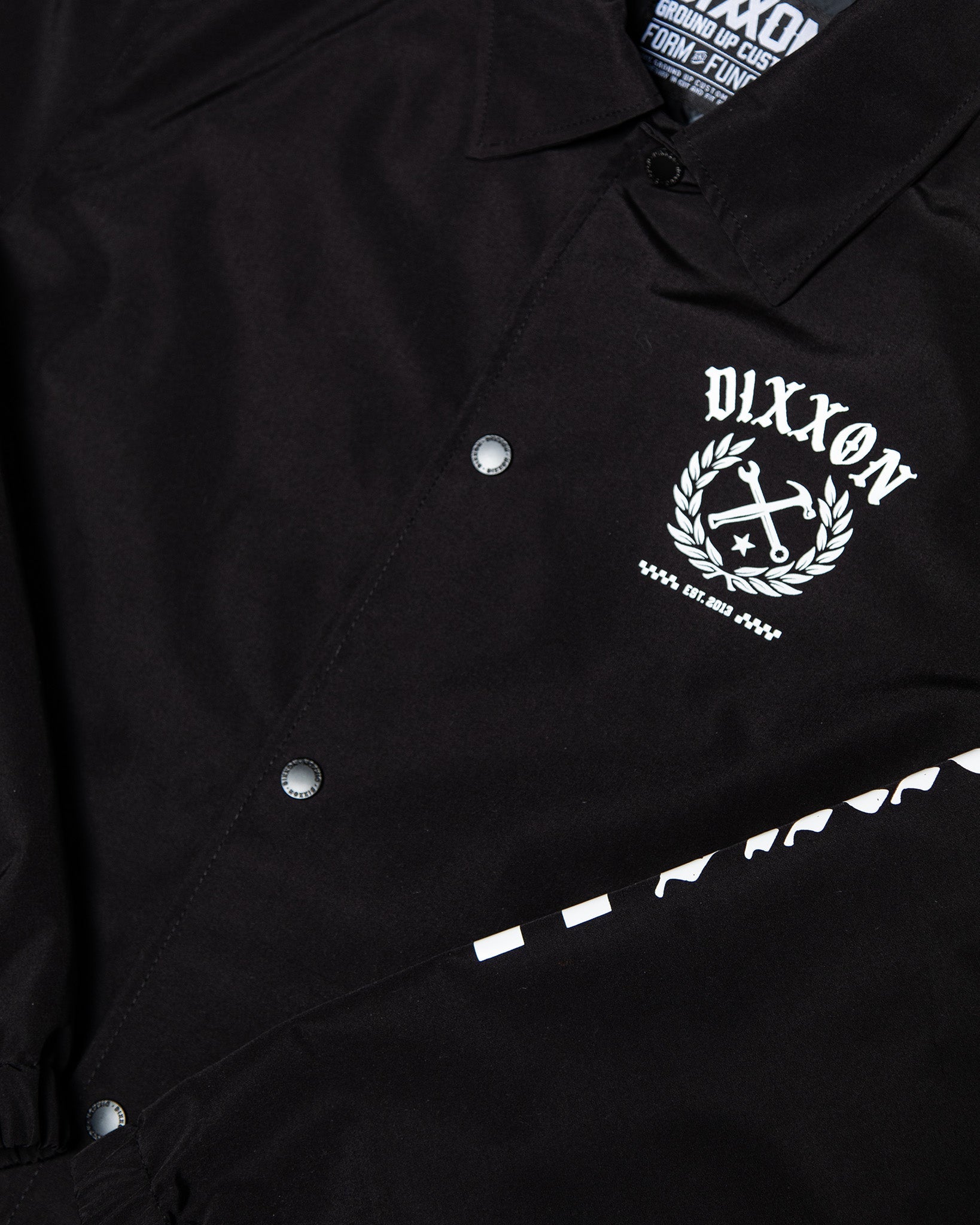 White Cruz Coaches Jacket - Black - Dixxon Flannel Co.