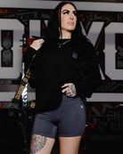 Women's 4" Biker Shorts - Charcoal - Dixxon Flannel Co.