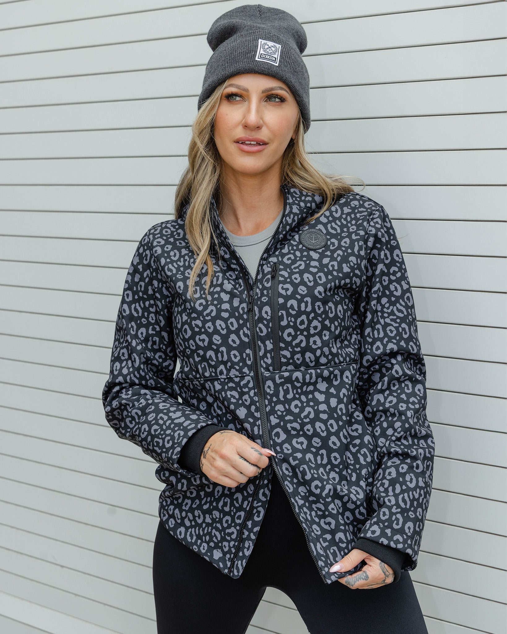 Women’s Anchor Jacket 2.0 - Black Leopard - Dixxon Flannel Co.