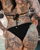 Women's Black String Bikini Bottom - Dixxon Flannel Co.