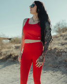 Women's Classic Leggings - Red - Dixxon Flannel Co.
