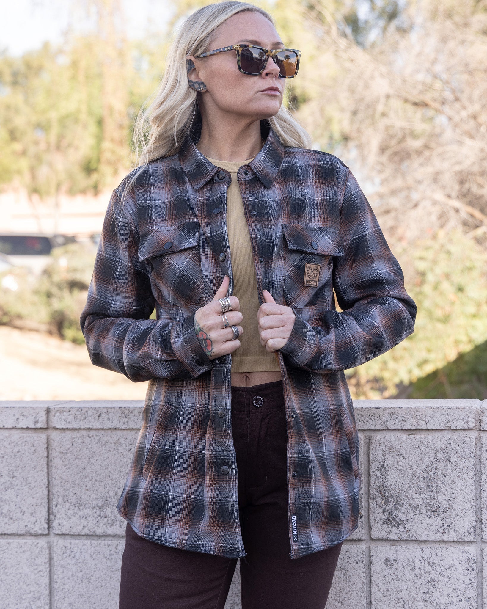 Women's Copperline Sherpa Lined Flannel Jacket - Dixxon Flannel Co.