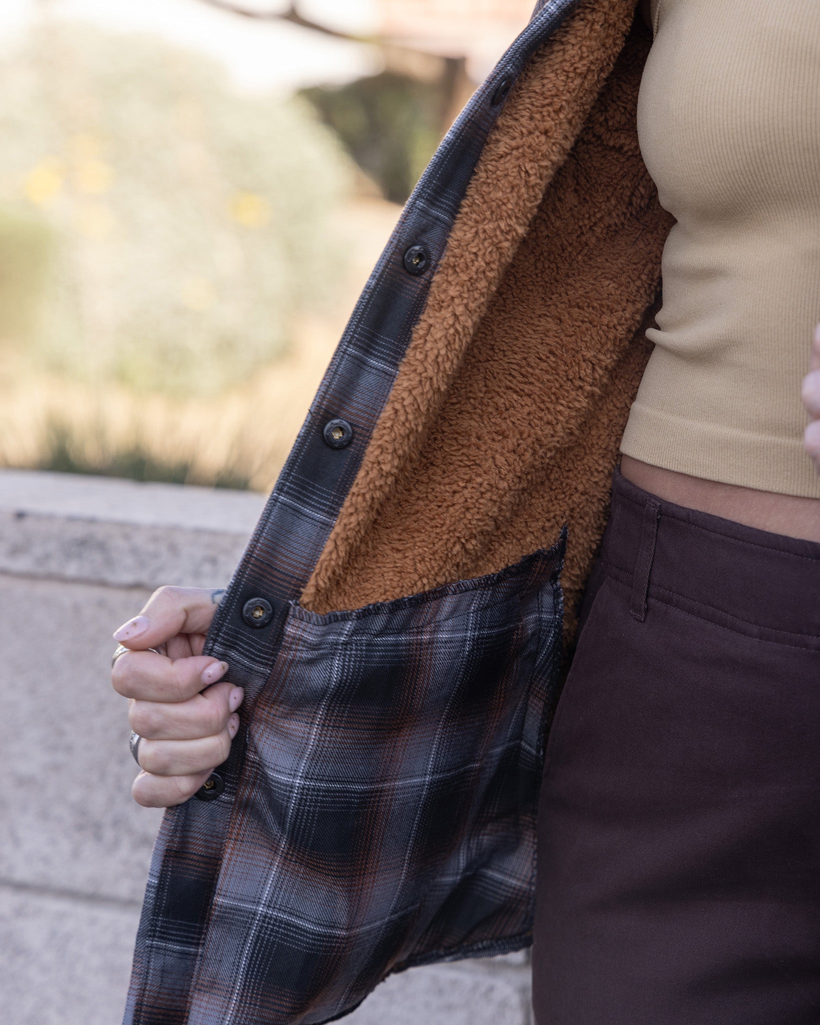 Women's Copperline Sherpa Lined Flannel Jacket - Dixxon Flannel Co.