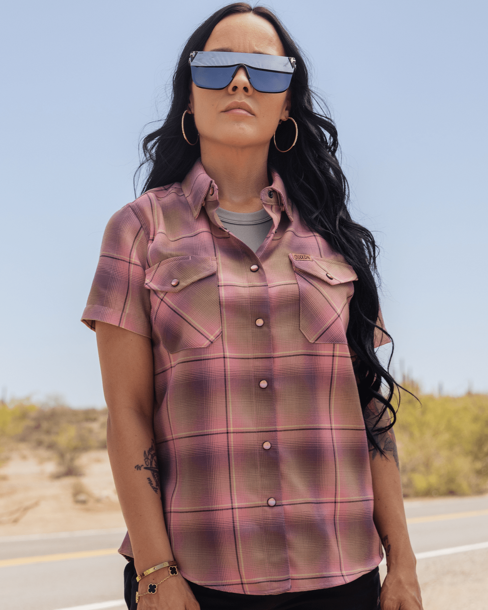 Women's Desert Rose Short Sleeve Flannel - Dixxon Flannel Co. view 4
