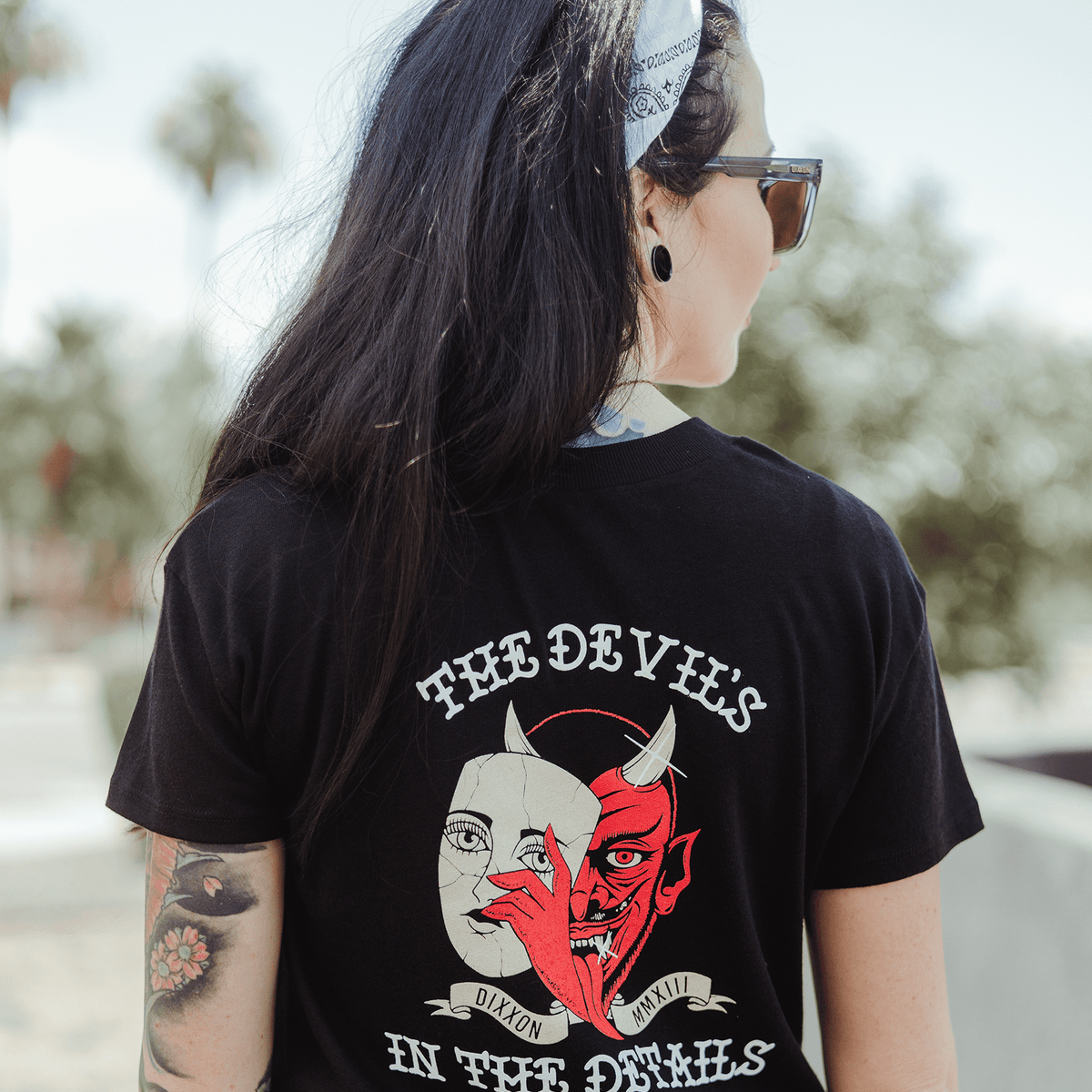 Dixxon Black Crop Top: Devil Details & USA Made