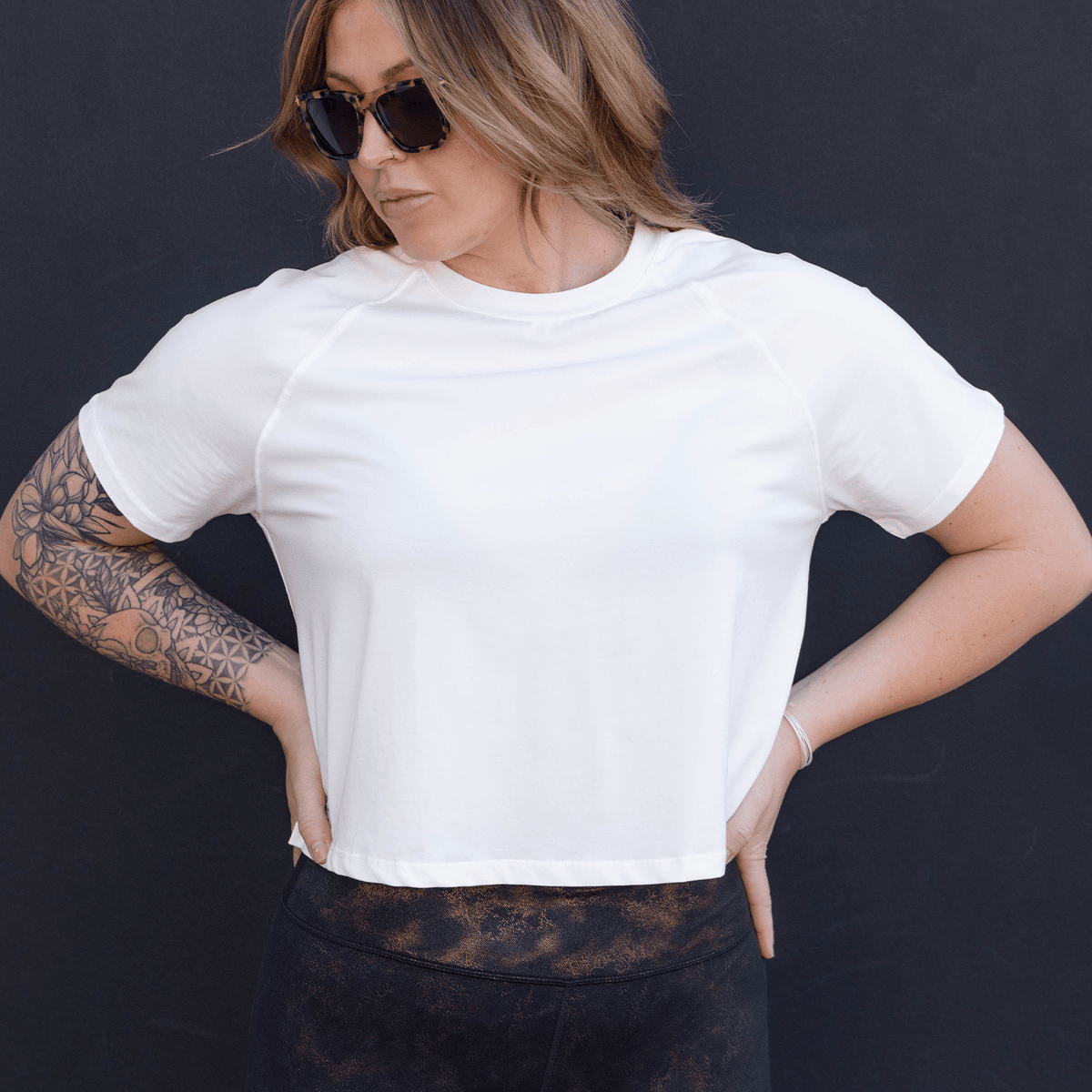 Women's Essential Cropped Tee - White | Dixxon Flannel Co.