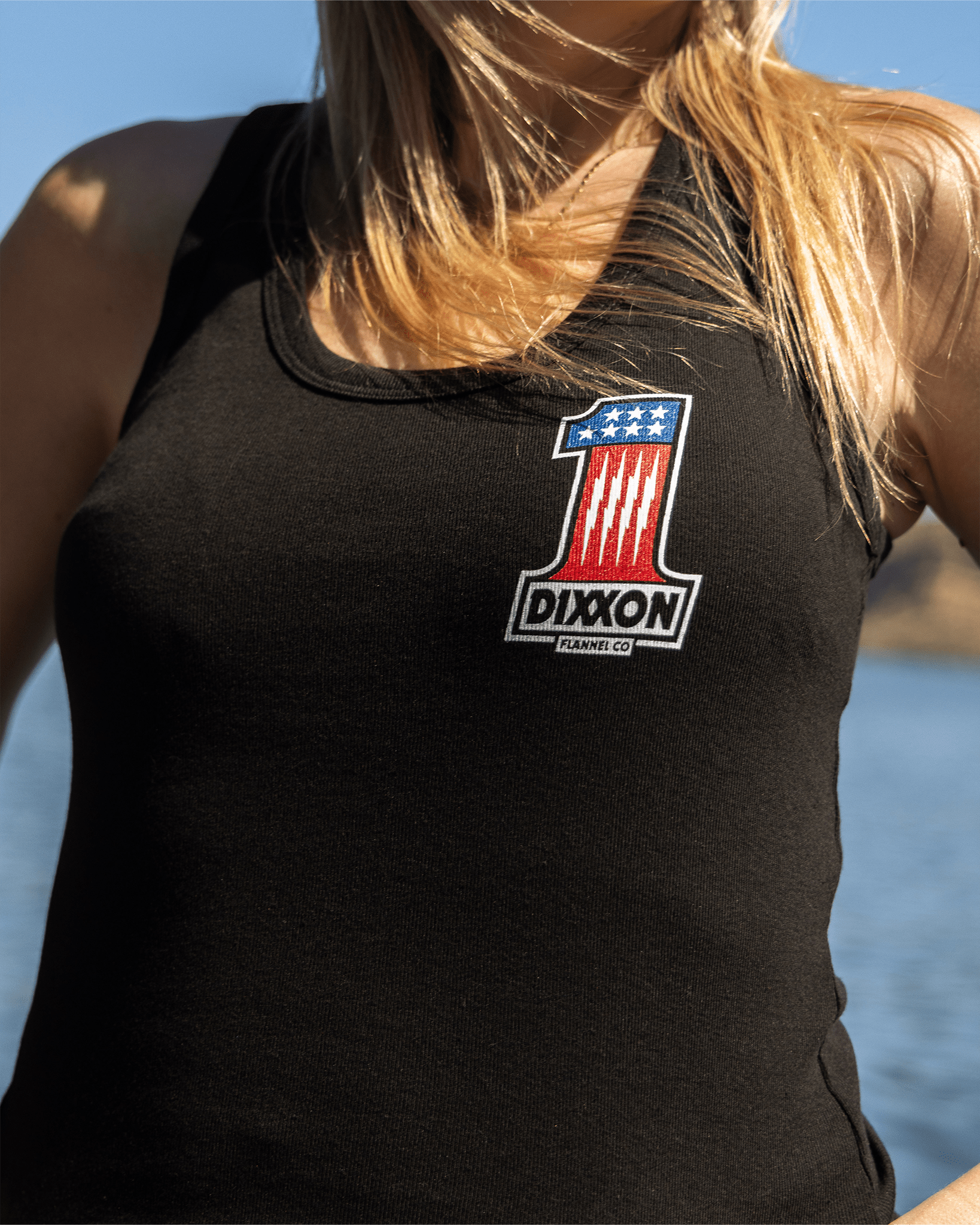 Women's First Place Fitted Tank - Black - Dixxon Flannel Co.