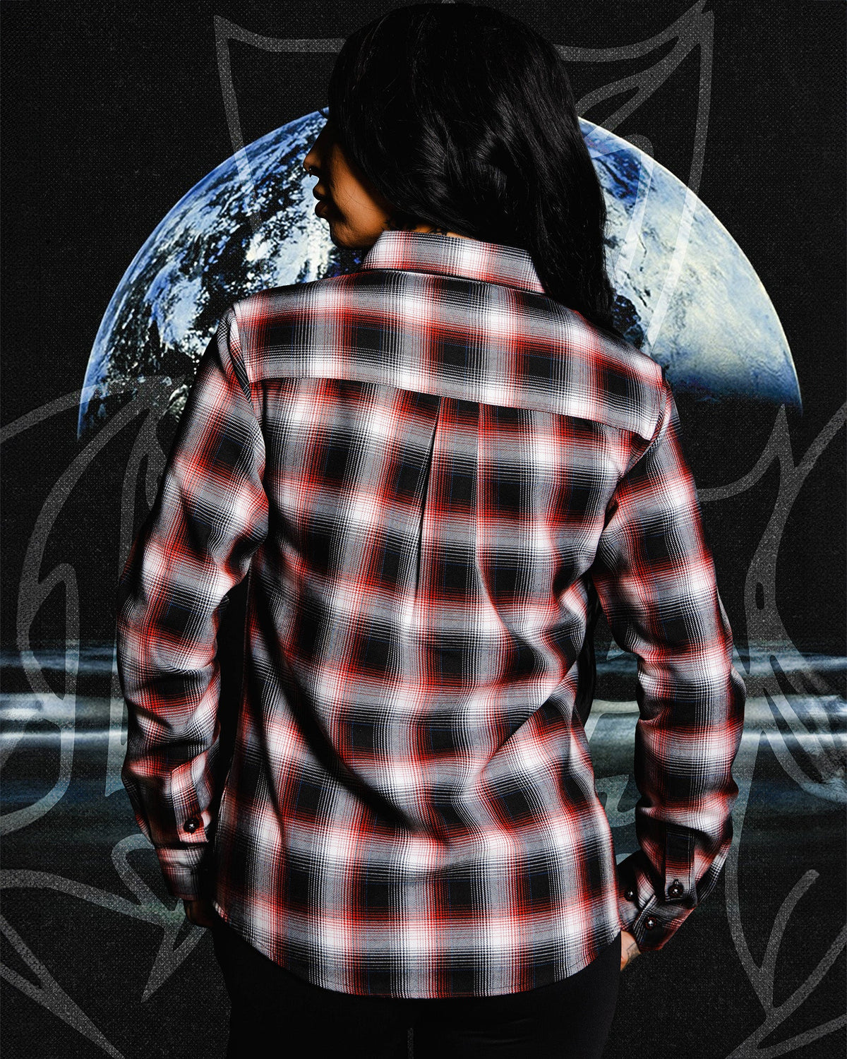 Women's In Flames Lunar Strain Flannel - view 3