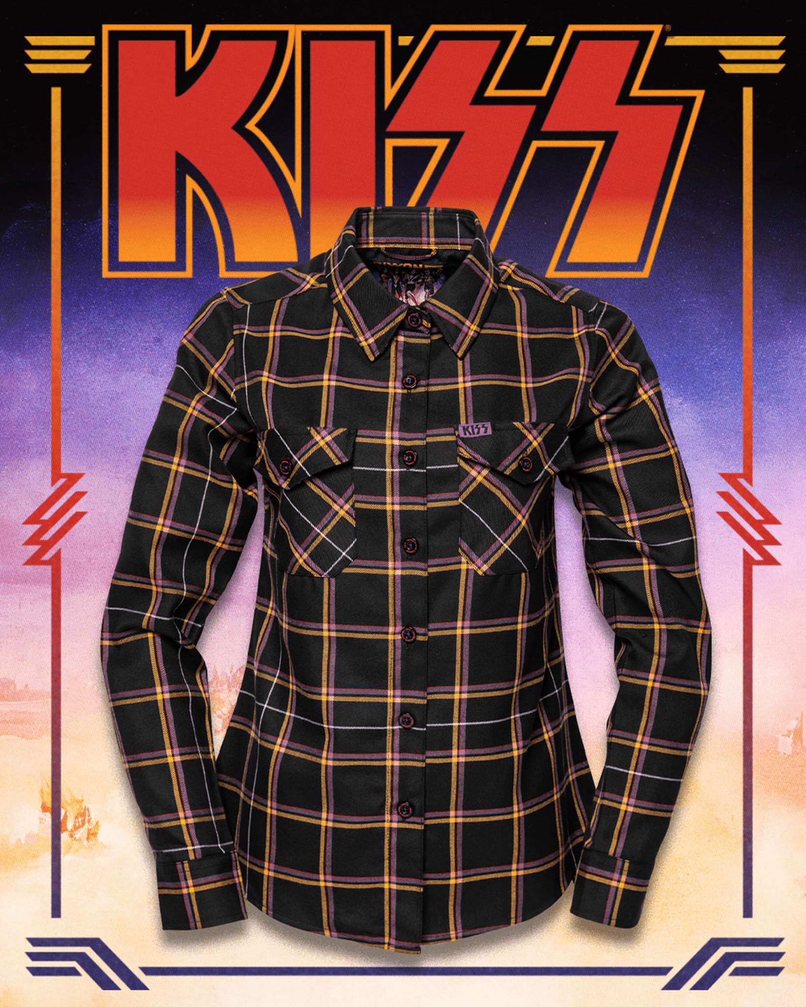 Women's KISS Destroyer Flannel - Dixxon Flannel Co. view 1