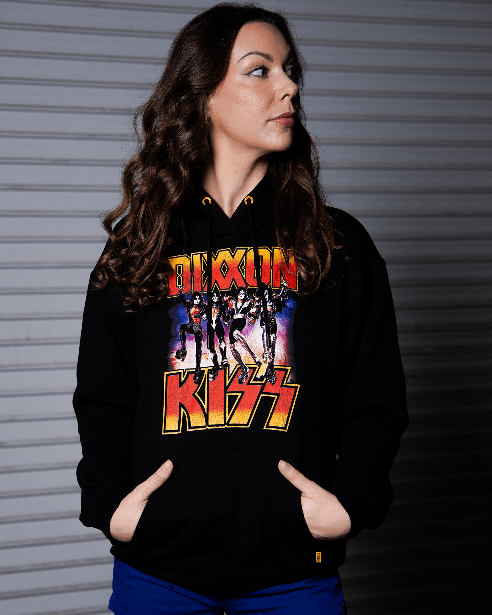Women's KISS Destroyer Pullover Hoodie - Black - Dixxon Flannel Co. view 4