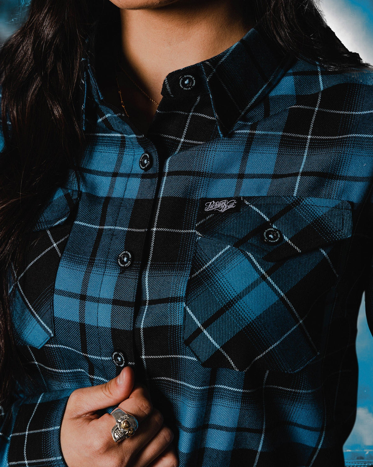 Women's Parkway Drive - Deep Blue Flannel - view 4