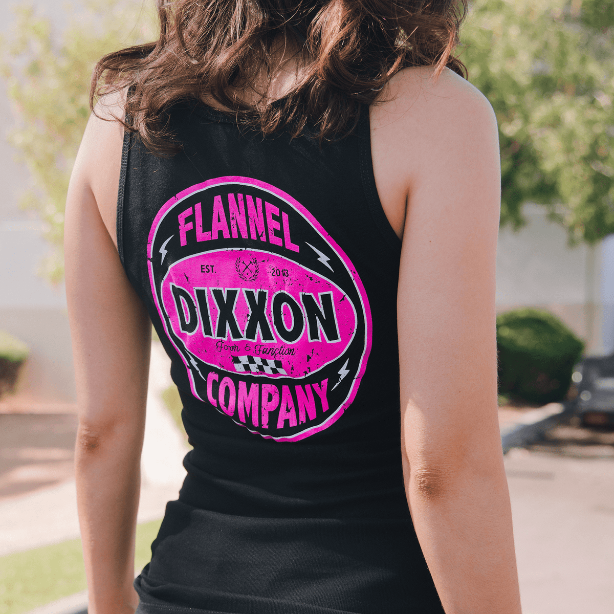 Pink Keystone Tank - Black: Shop Dixxon's Collection Now
