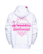 Women's Pink Stardust Zip Up Hoodie - White - Dixxon Flannel Co.