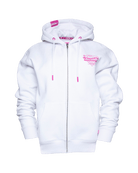Women's Pink Stardust Zip Up Hoodie - White - Dixxon Flannel Co.
