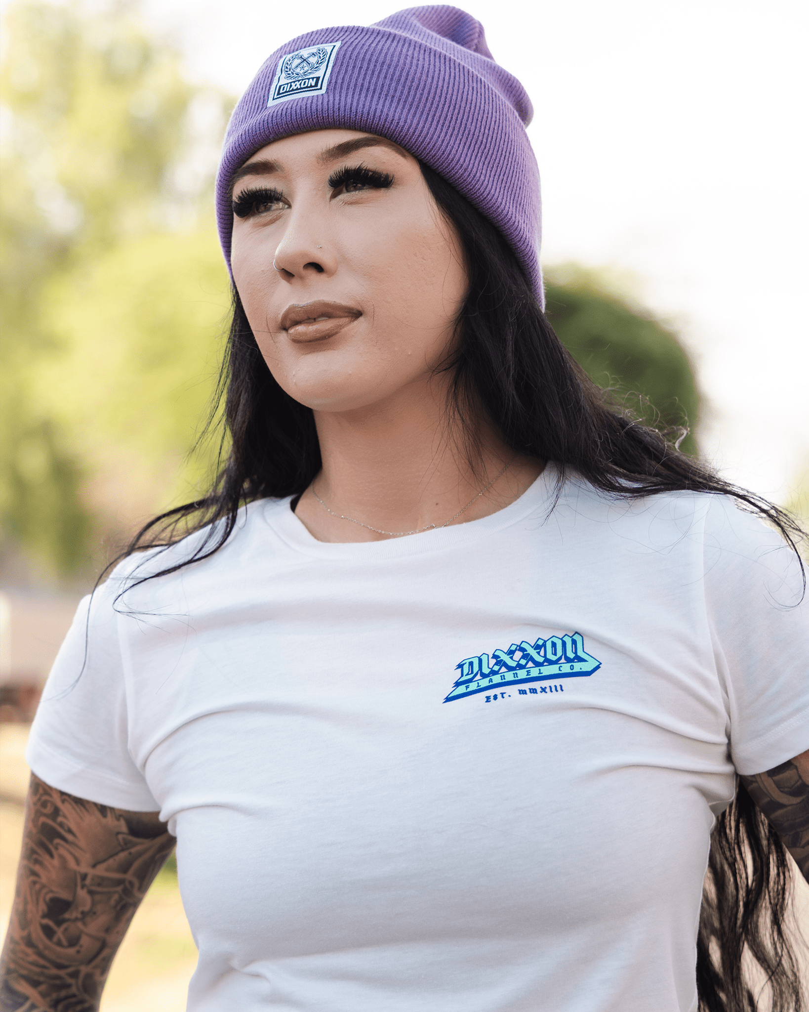 Women's Razors Edge Fitted Tee - White - Dixxon Flannel Co. view 4