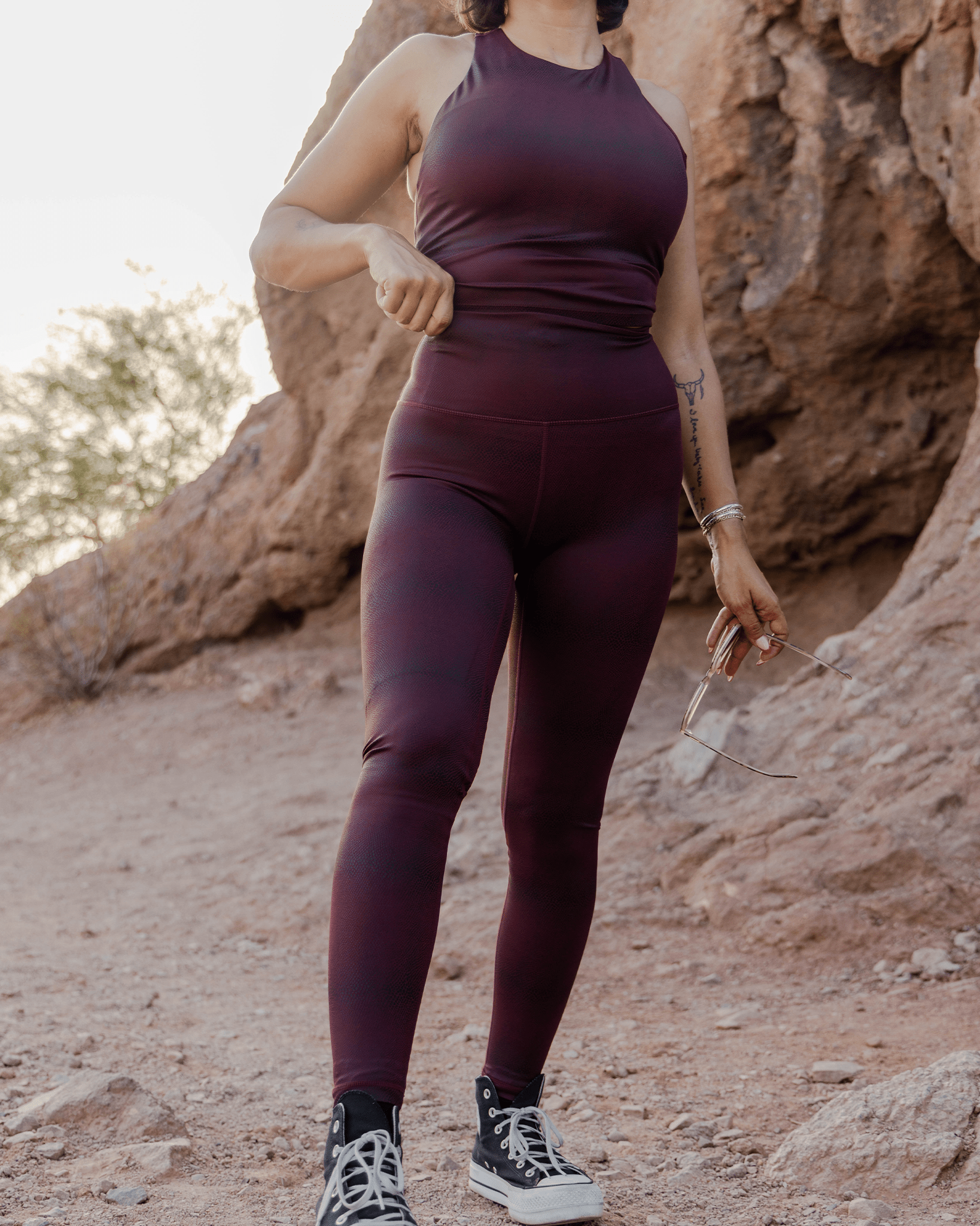 Women's Red Racer Leggings - Dixxon Flannel Co.