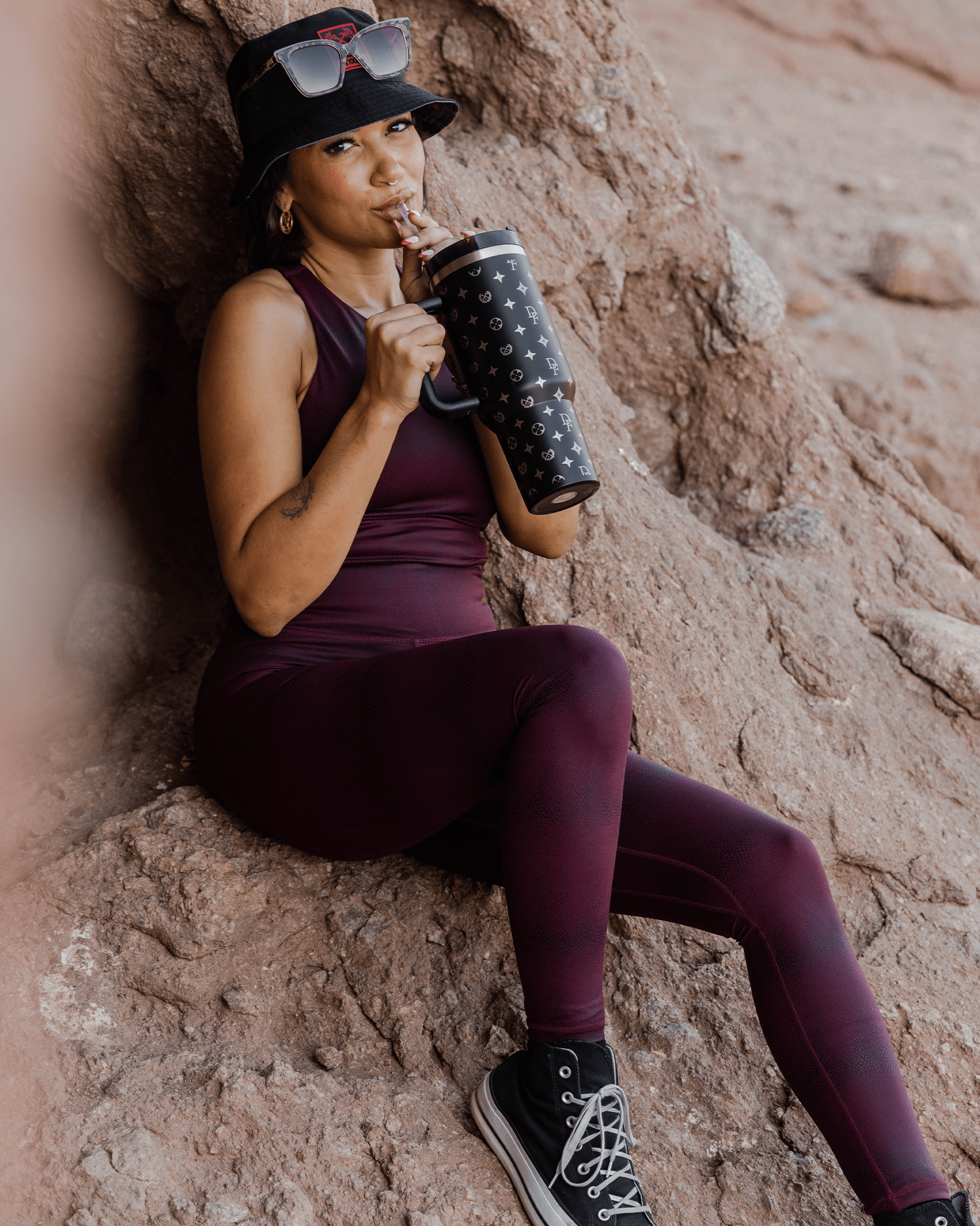 Women's Red Racer Leggings - Dixxon Flannel Co.