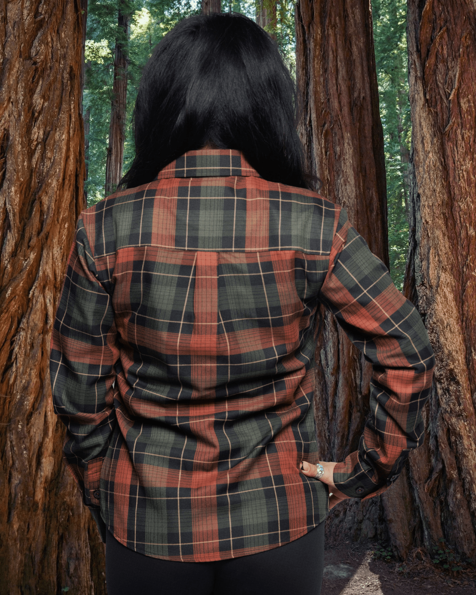Women's Redwood Forest Flannel - This Land Series - Dixxon Flannel Co.