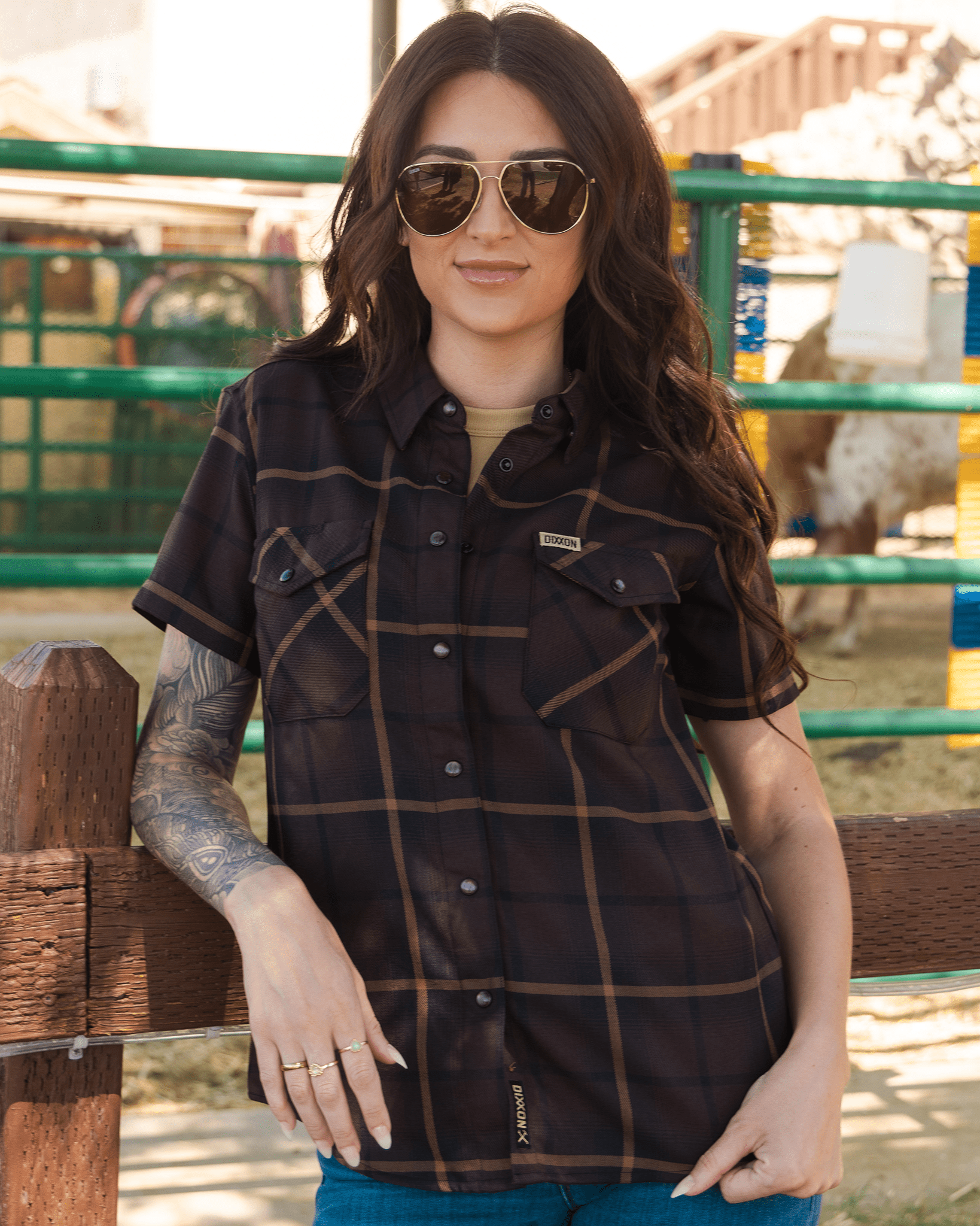 Women's Stockyard Short Sleeve Flannel - Dixxon Flannel Co.