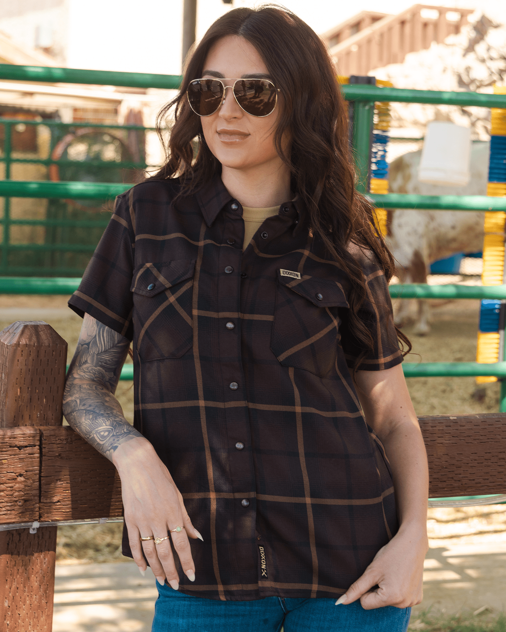 Women's Stockyard Short Sleeve Flannel - Dixxon Flannel Co.