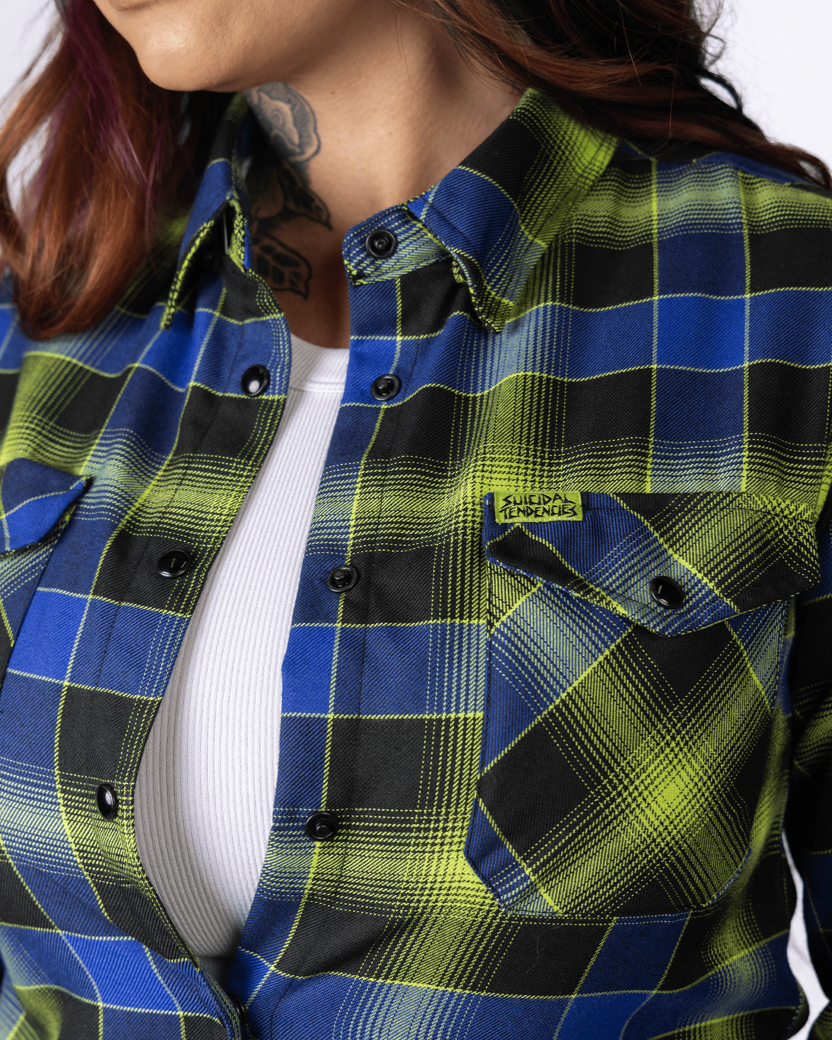 Women's Suicidal Tendencies Adrenaline Addict Flannel - Dixxon Flannel Co.