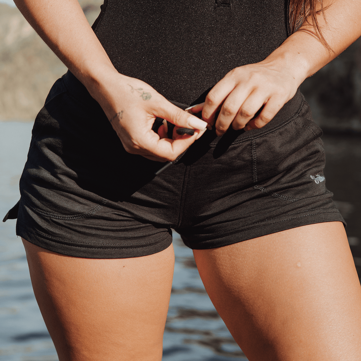 Black！TENDERLOIN T-BDP PIQUE SHORTS XS womens-terry-shorts-black-