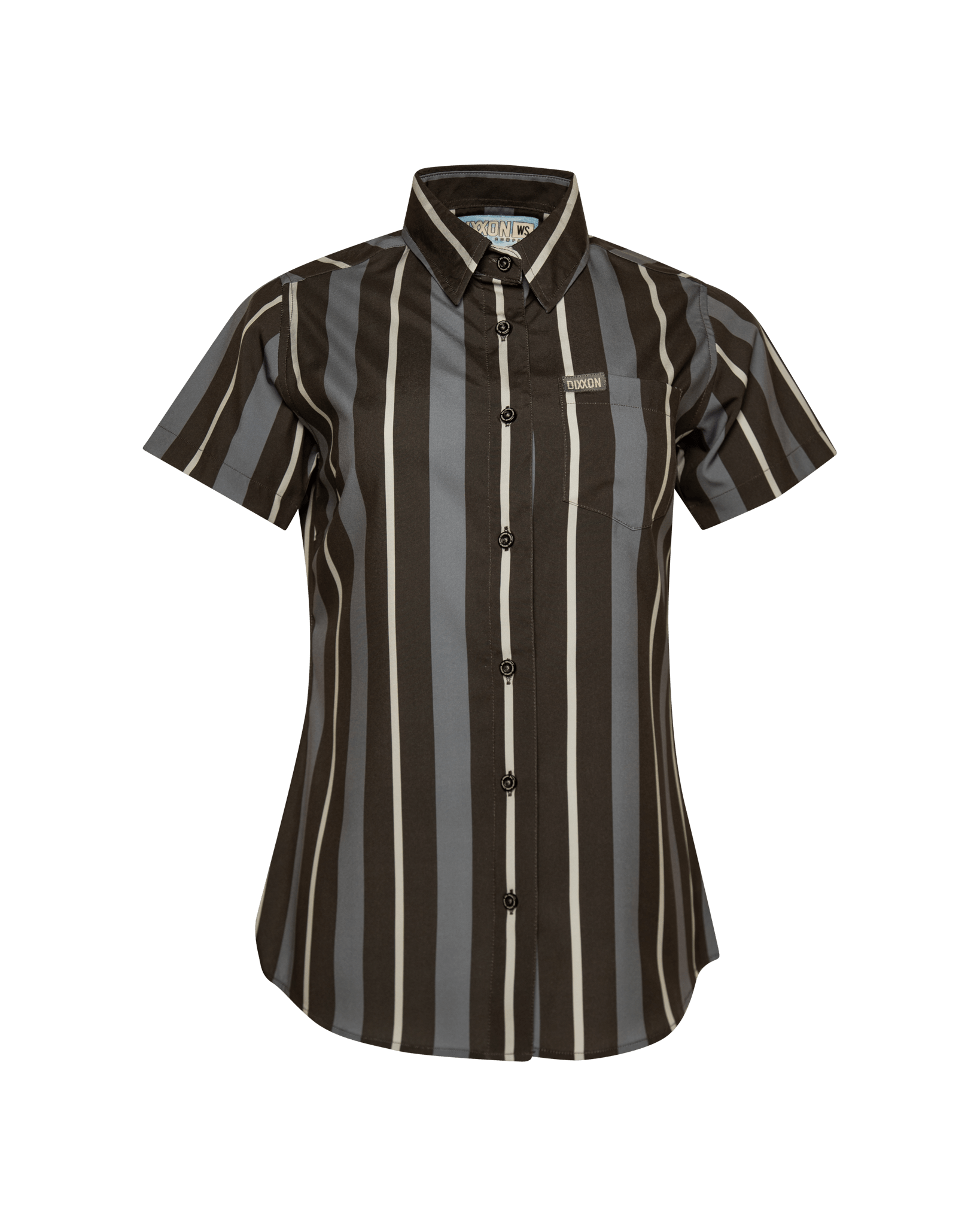 Women's The Marina Party Shirt - Gray & Black - Dixxon Flannel Co.