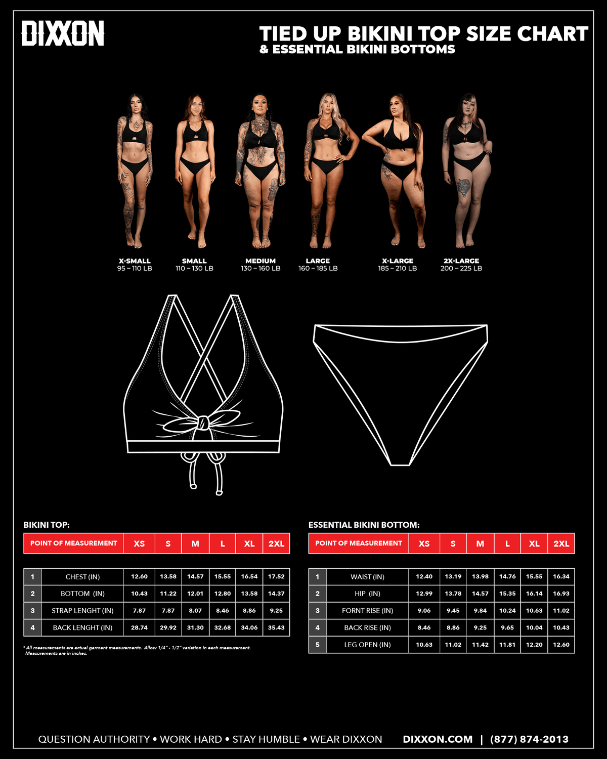 Women's Tied Up Bikini Top - Black - view 6