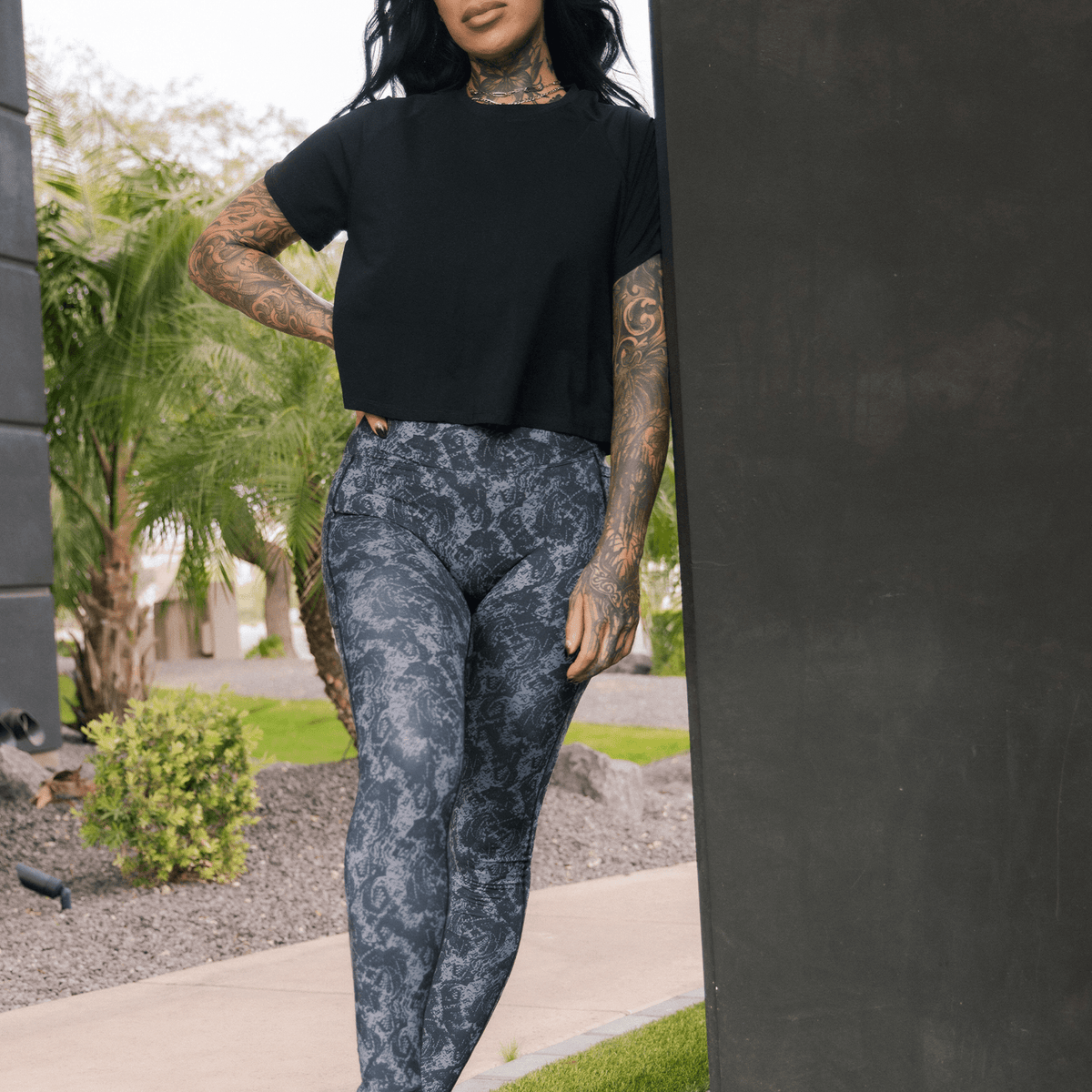 レッグウェア grey ripped lace leggings Women's Untamed Leggings - Gray Snakeskin | Dixxon Flannel Co.