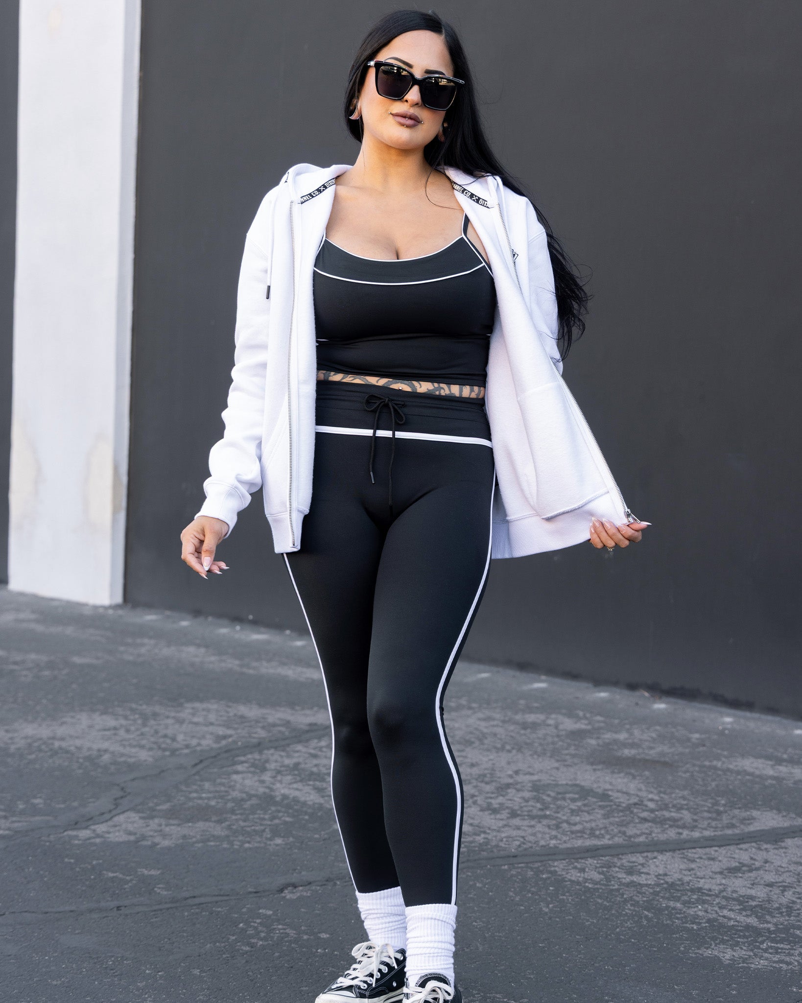 Women's Weekender Leggings - Black & White - Dixxon Flannel Co.