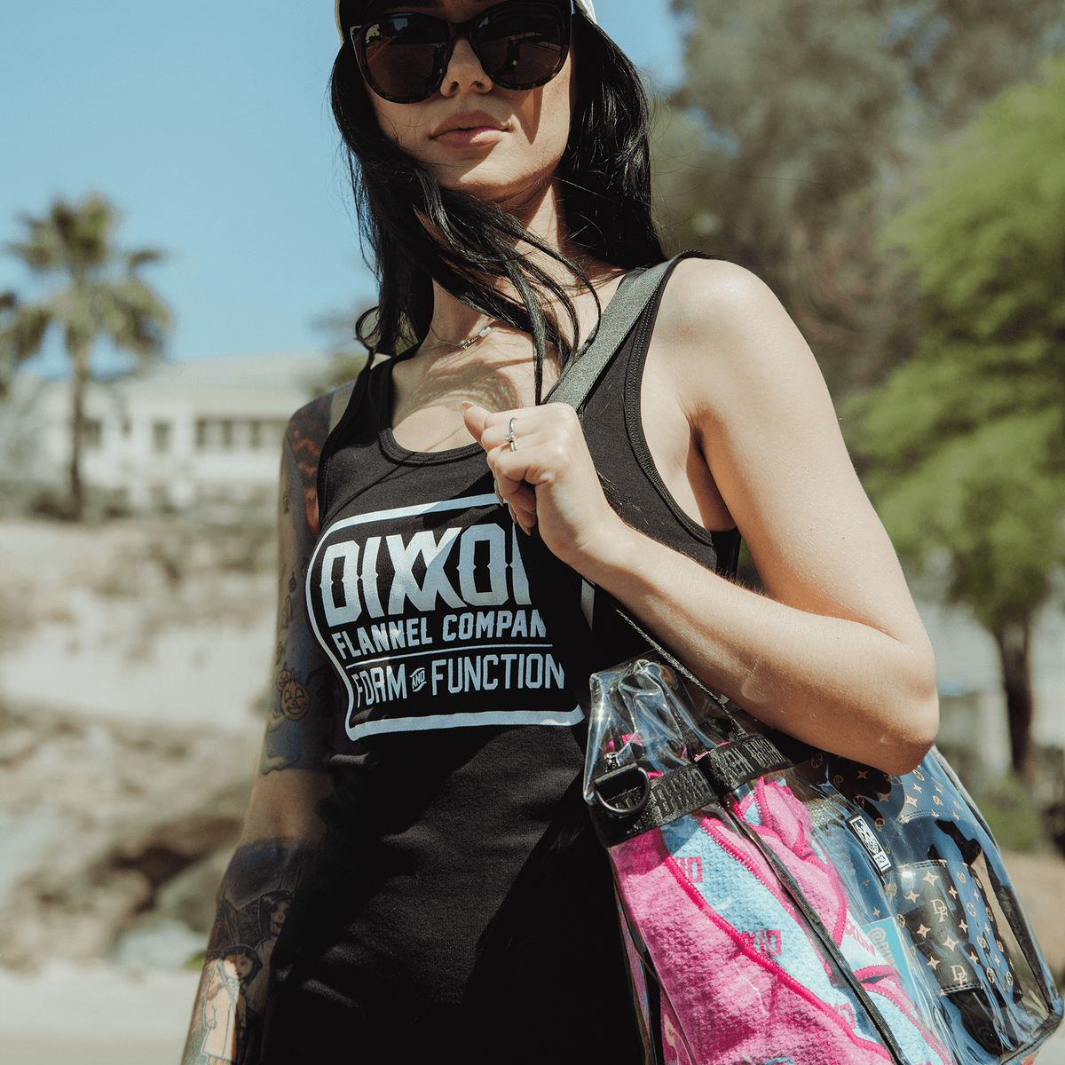 Dixxon Women's White Logo Tank - Black: Shop Now | 2025