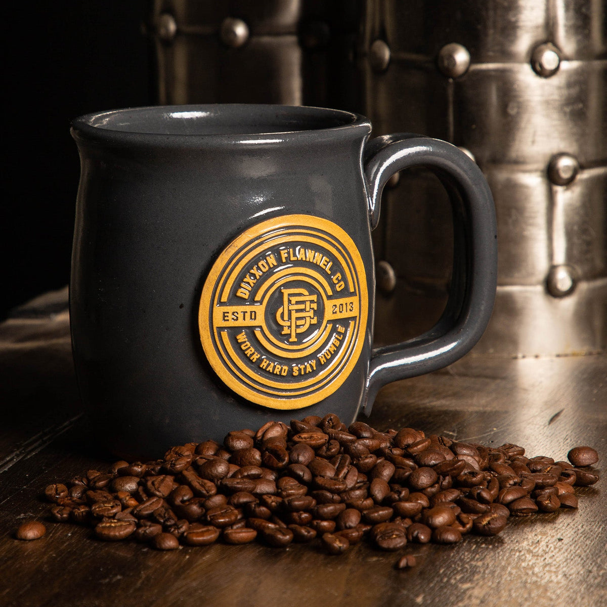 Work Hard Badge Java Taster Mug