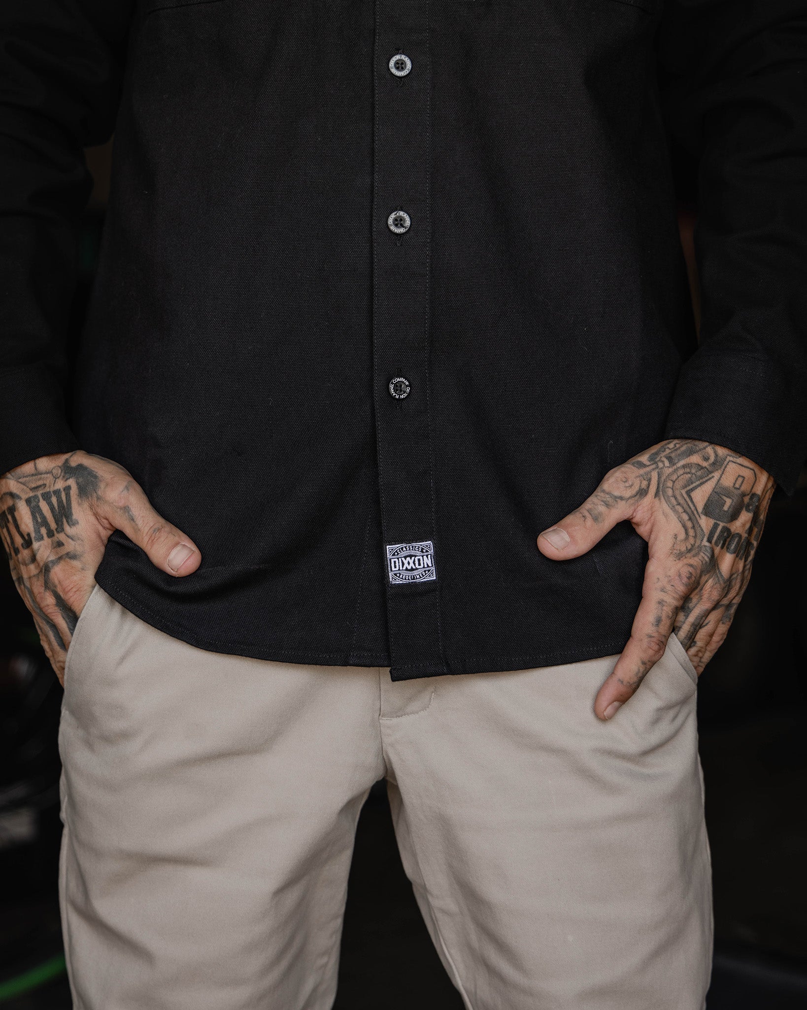 Work Shirt Long Sleeve - Black - Dixxon Flannel Co.