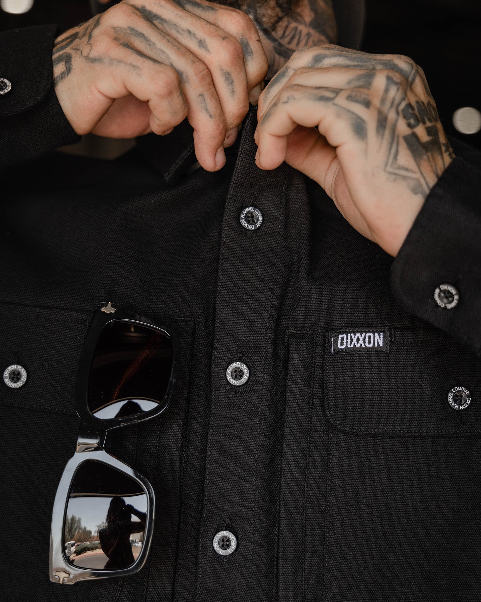 Work Shirt Long Sleeve - Black - Dixxon Flannel Co.