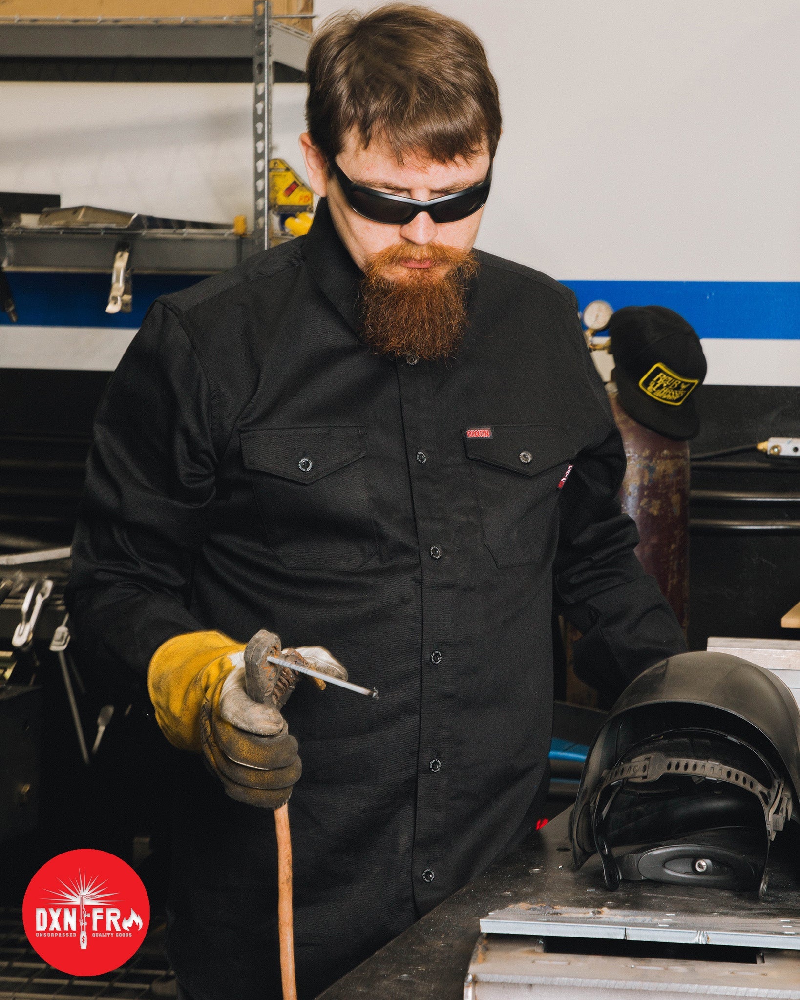 WorkForce FR Work Shirt - Black - Dixxon Flannel Co. view 1