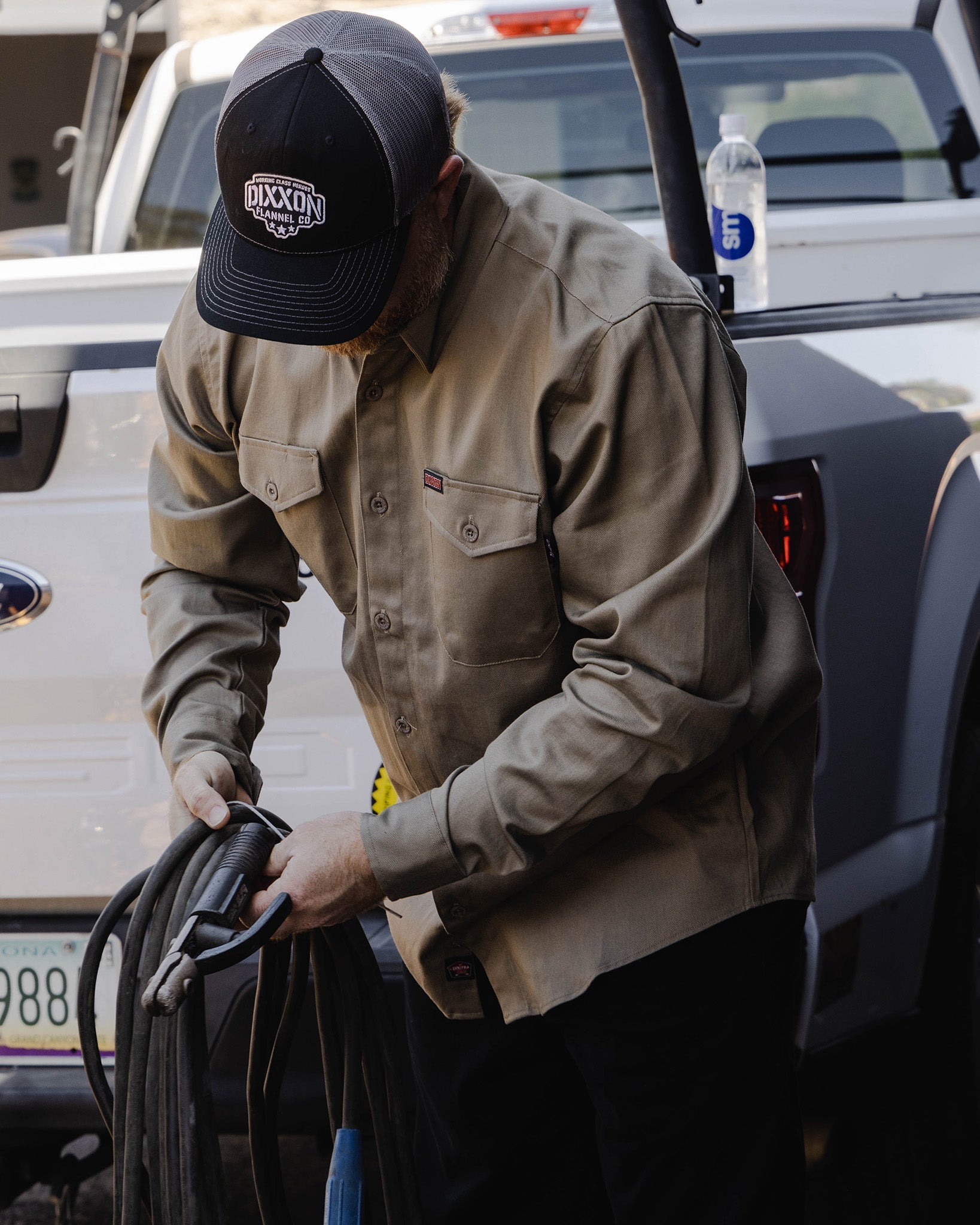 WorkForce FR Work Shirt - Khaki - Dixxon Flannel Co.