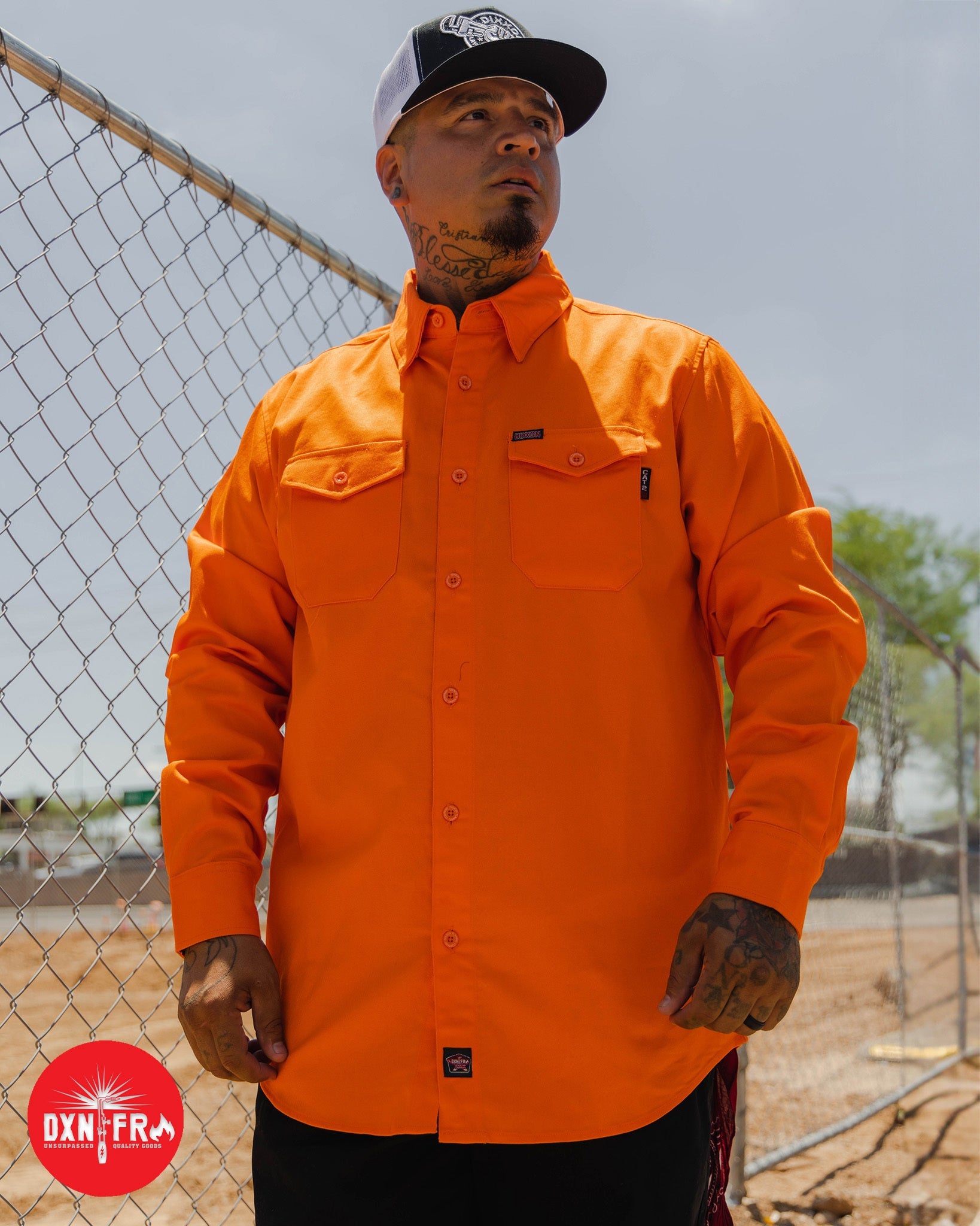 WorkForce Hi Vis FR Work Shirt - Orange - Dixxon Flannel Co.