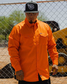 WorkForce Hi Vis FR Work Shirt - Orange - Dixxon Flannel Co.