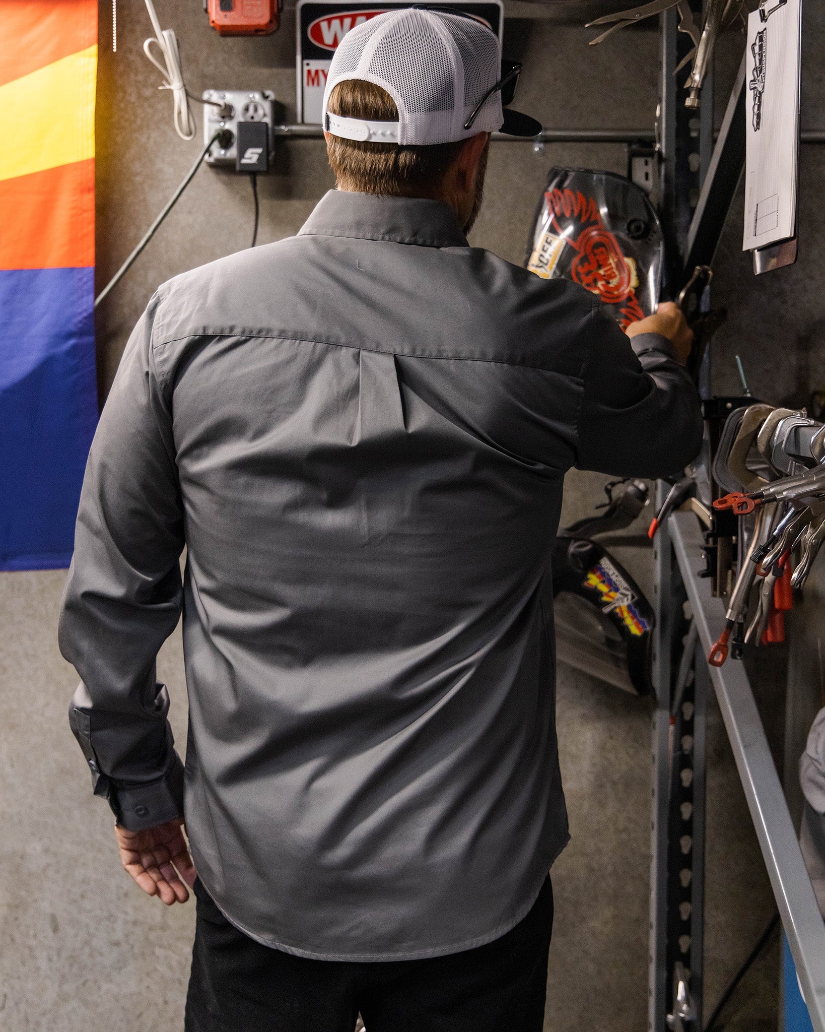 WorkForce Long Sleeve Work Shirt - Charcoal - Dixxon Flannel Co.