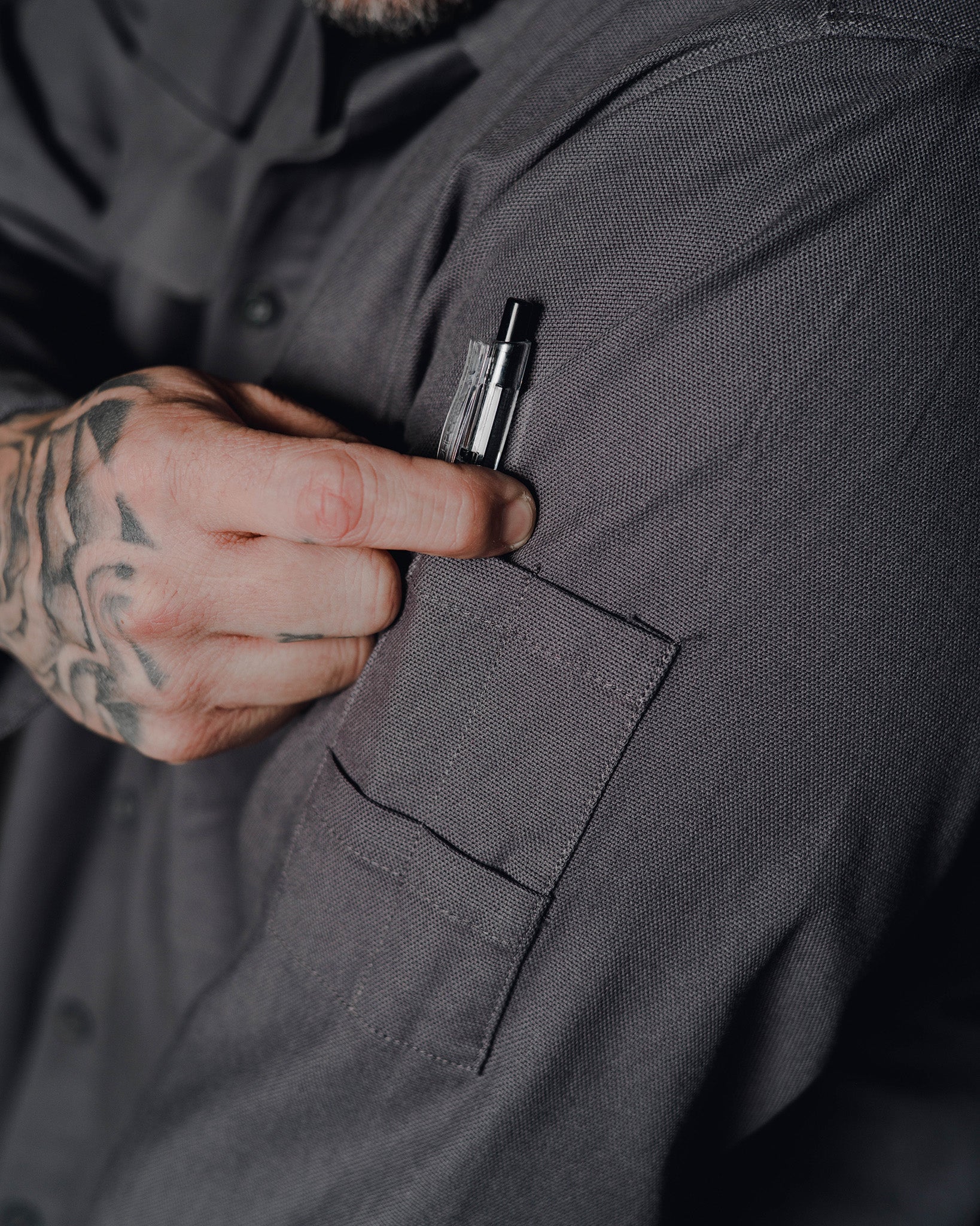 WorkForce Long Sleeve Work Shirt - Gray - Dixxon Flannel Co.