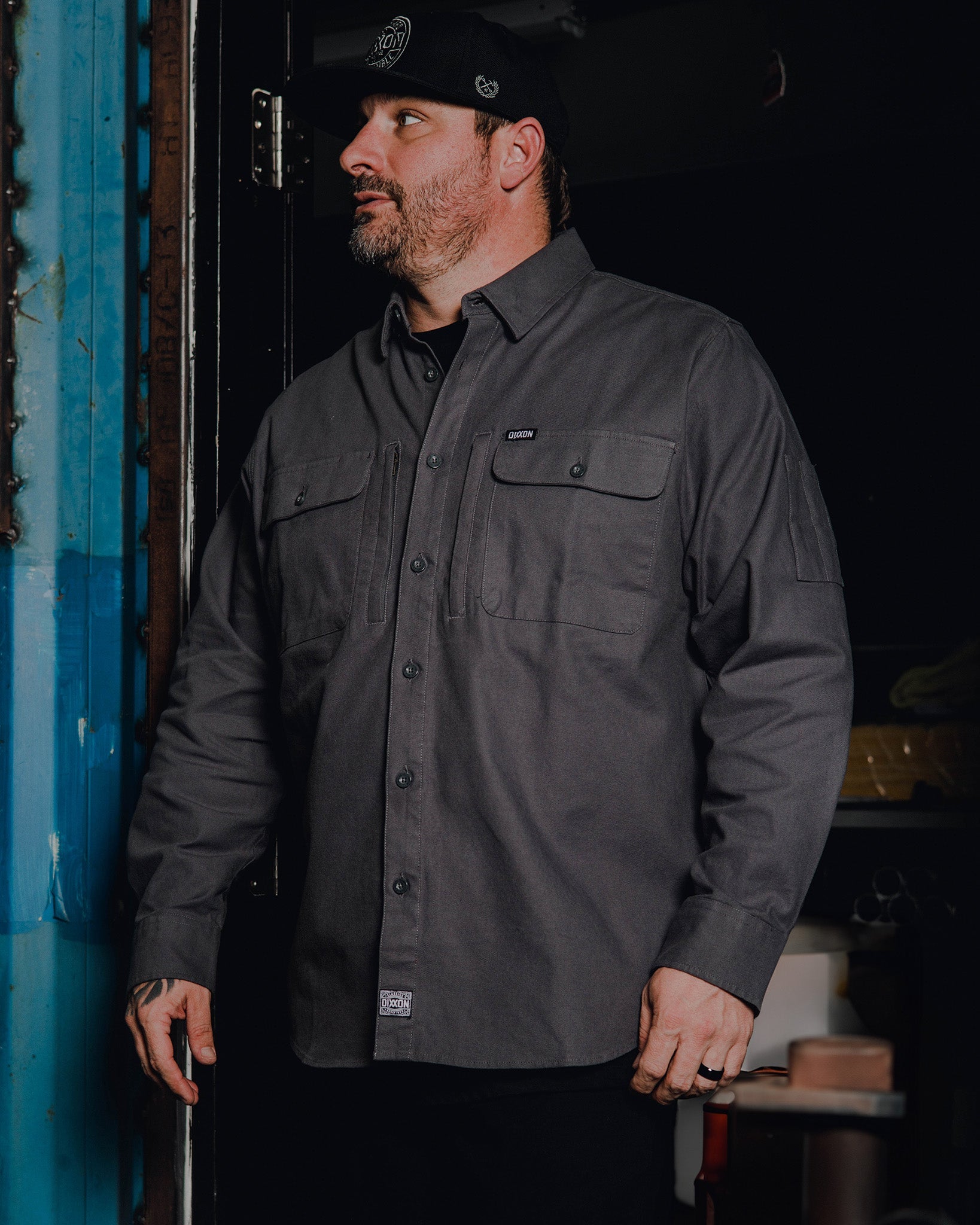 WorkForce Long Sleeve Work Shirt - Gray - Dixxon Flannel Co.
