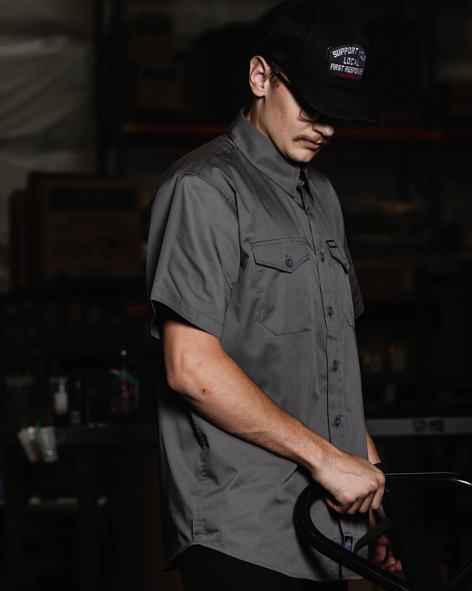 WorkForce Short Sleeve Work Shirt - Charcoal - Dixxon Flannel Co.