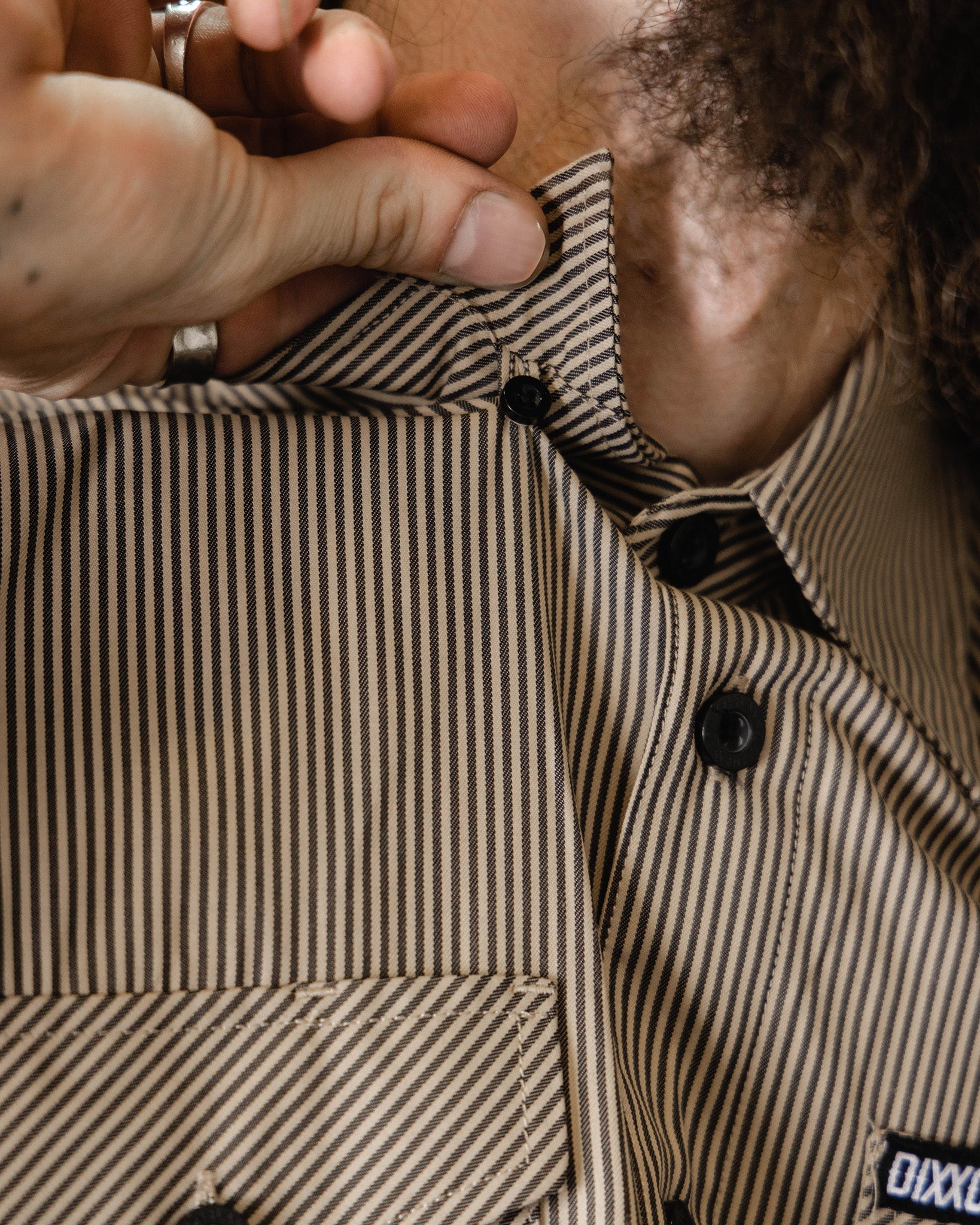 WorkForce Short Sleeve Work Shirt - Khaki & Black - Dixxon Flannel Co.